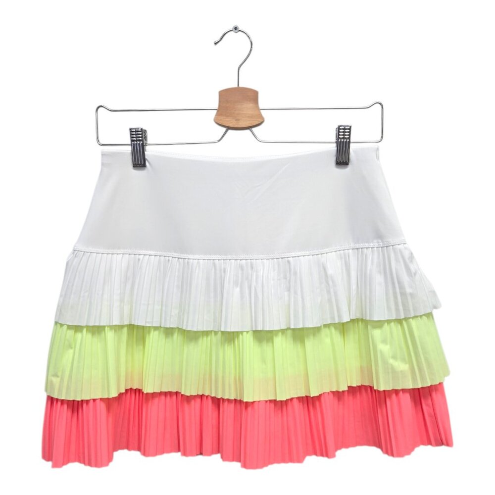 Lucky In Love Women’s Triple Threat Pleated Golf Skort Small Multicolor NWT